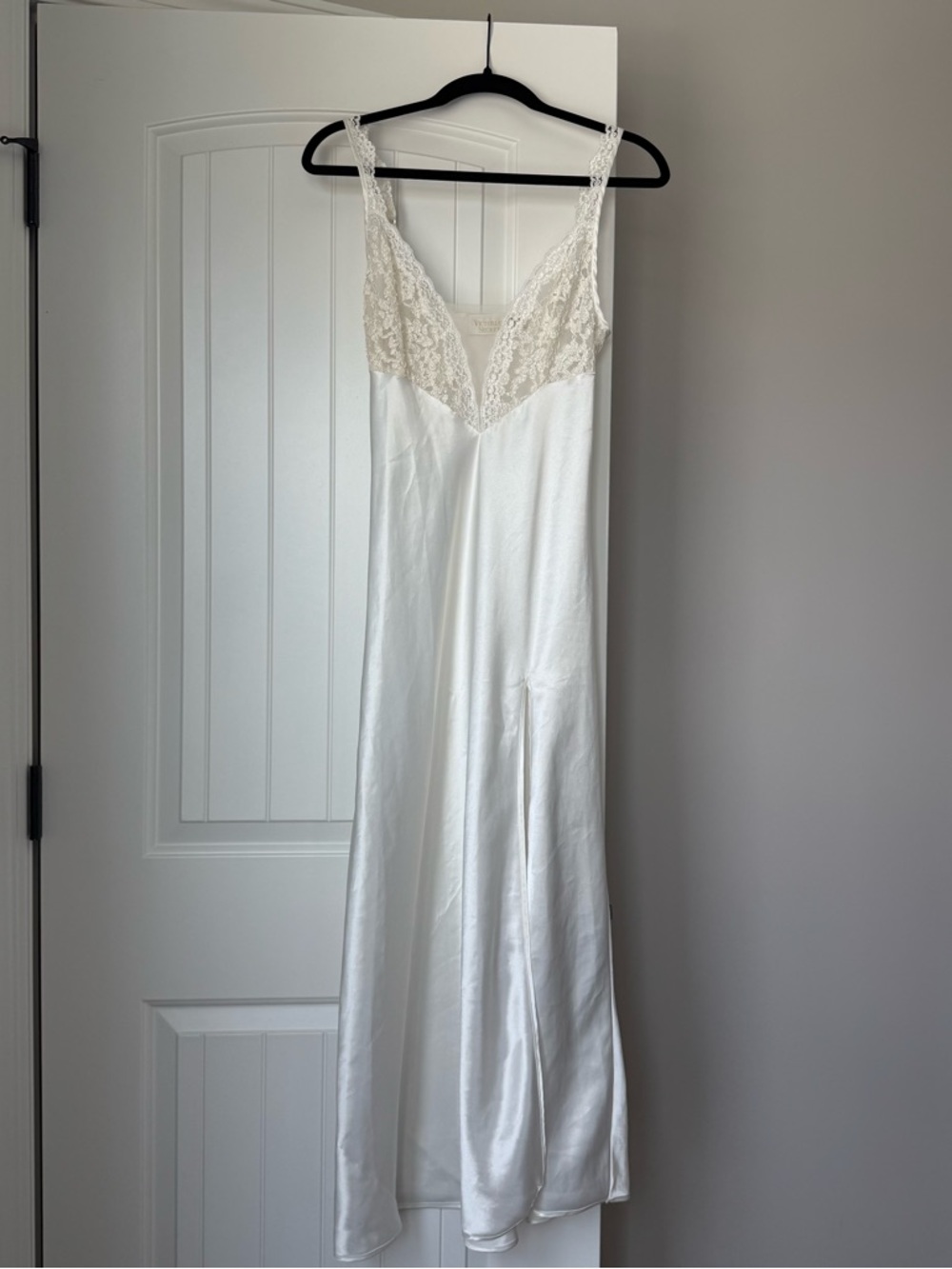 vintage gold label vs white + ivory slip dress